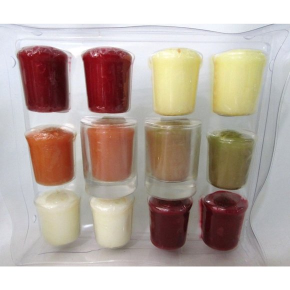 Plymouth Bay by Yankee Candle Votive Sampler Twelve Candles Open Box - Picture 3 of 16